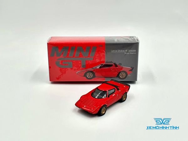 Xe Mô Hình Lancia Stratos HF Stradale Rosso Arancio LHD 1:64 MiniGT ( Đỏ )