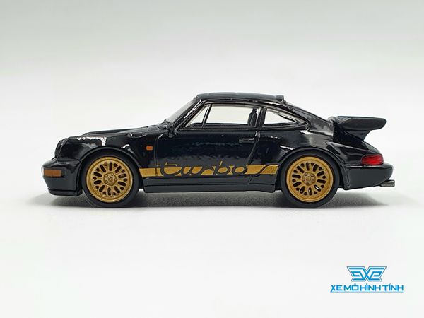 Xe Mô Hình Porsche 911 Turbo 1:64 Schuco ( Đen )