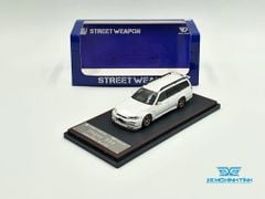 Xe Mô Hình Nissan Stagea R34 1:64 Street Weapon ( Trắng )