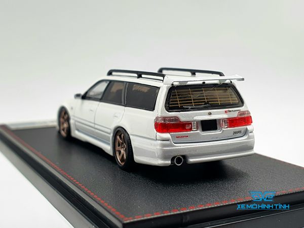 Xe Mô Hình Nissan Stagea R34 1:64 Street Weapon ( Trắng )