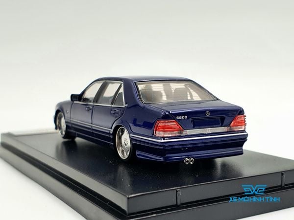 Xe Mô Hình Mercedes-Benz W140 1:64 Street Weapon ( Xanh )