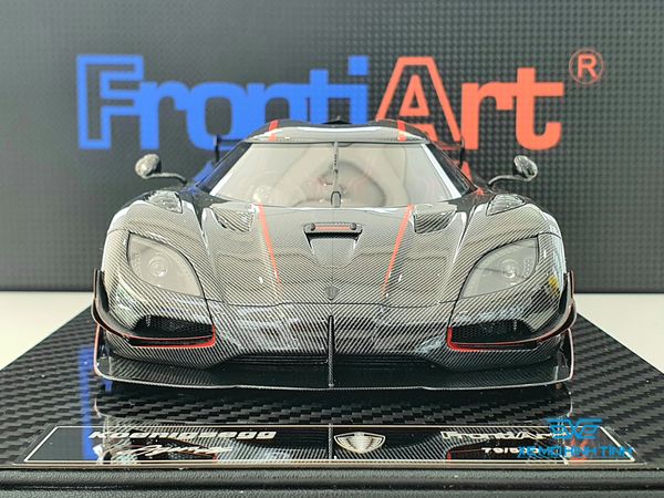 Xe Mô Hình Koenigsegg Agera RS 1:18 Frontiart ( Carbon Viền Đỏ )