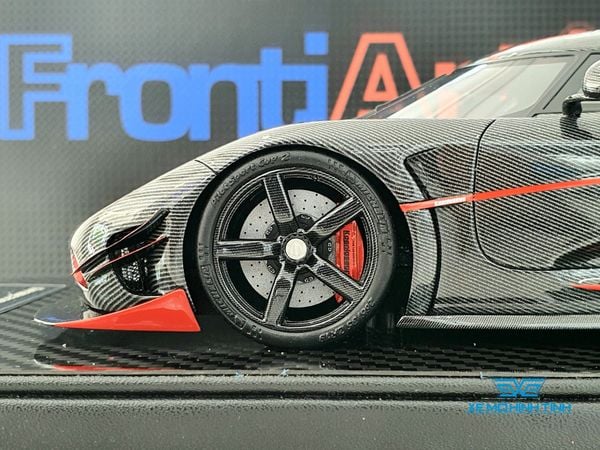 Xe Mô Hình Koenigsegg Agera RS 1:18 Frontiart ( Carbon Viền Đỏ )