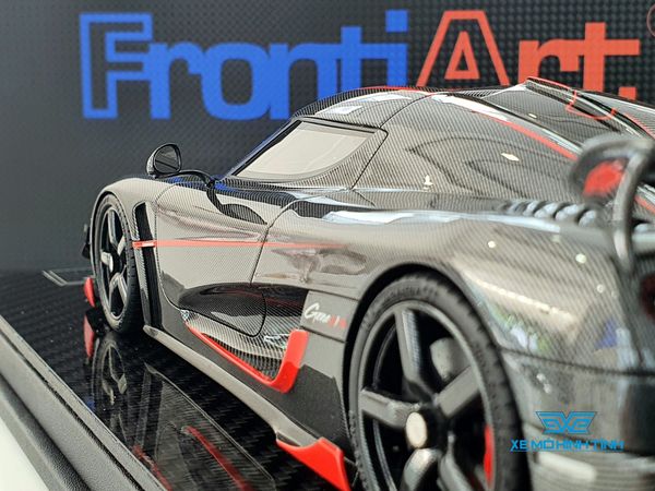 Xe Mô Hình Koenigsegg Agera RS 1:18 Frontiart ( Carbon Viền Đỏ )