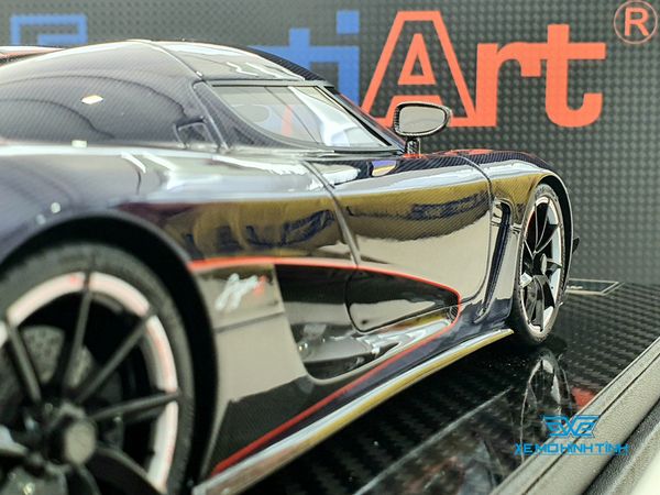 Xe Mô Hình Koenigsegg Agera R 1:18 Frontiart ( Xanh Carbon )