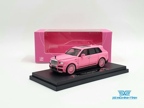 Xe Mô Hình Roll-Royce Cullinan Mansory 1:64 Time Micro ( Hồng )