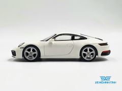 Xe Mô Hình Porsche 911 (992) Carrera S White LHD 1:64 MiniGT (Trắng)