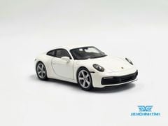 Xe Mô Hình Porsche 911 (992) Carrera S White LHD 1:64 MiniGT (Trắng)