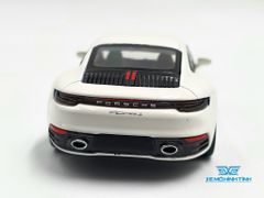 Xe Mô Hình Porsche 911 (992) Carrera S White LHD 1:64 MiniGT (Trắng)