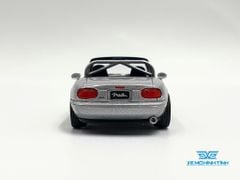 Xe Mô Hình Mazda Miata MX-5 (NA) Tuned Version Silver Stone Metallic LHD 1:64 MiniGT (Xám)