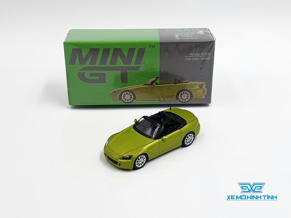 Xe Mô Hình Honda S2000 (AP2) Lime Green Metallic LHD 1:64 MiniGT ( Xanh Lá )