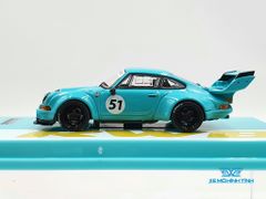 Xe Mô Hình Porsche RWB Backdate 1:64 Tarmac Works ( Xanh Min )