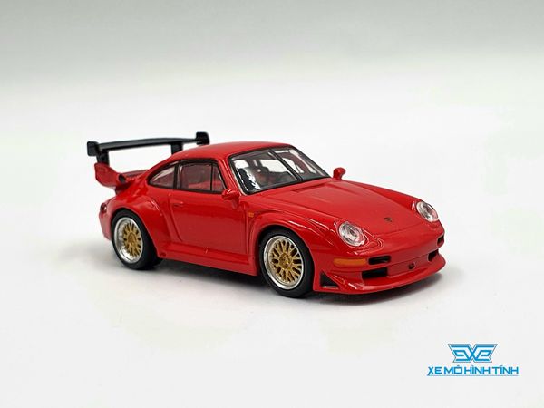 Xe Mô Hình Porsche 911 GT2 Red 1:64 Tarmac Works ( Đỏ Mân Vàng )