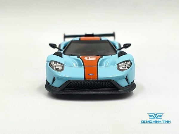 Xe Mô Hình Ford GT MK II #002 Blue/Orange 1:64 MiniGT ( Xanh Viền Cam )