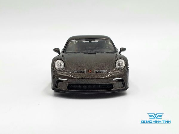 Xe Mô Hình Porsche 911 (992) GT3 Touring Agate Grey Metallic LHD 1:64 MiniGT ( Xám Đậm )