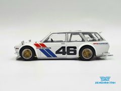 Xe Mô Hình Datsun Kaido 510 Wagon Bre V2 #46 1:64 MiniGT x Kaido House ( Trắng) )