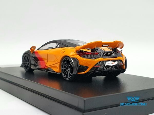 Xe Mô Hình McLaren 765LT 1:64 LCD ( Cam Đen )