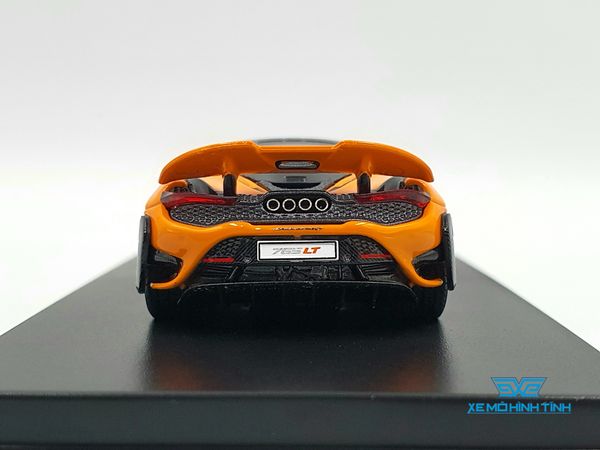 Xe Mô Hình McLaren 765LT 1:64 LCD ( Cam Đen )