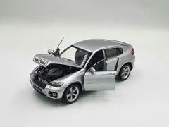 XE MÔ HÌNH BMW X6 1:24 WELLY (BẠC)