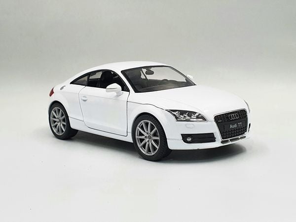 XE MÔ HÌNH AUDI TT COUPE 1:24 WELLY (TRẮNG)