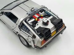 Xe Mô Hình Dmc Back To The Future I 1:24 Welly (Bạc)