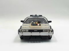 XE MÔ HÌNH DMC BACK TO THE FUTURE III 1:24 WELLY (BẠC)