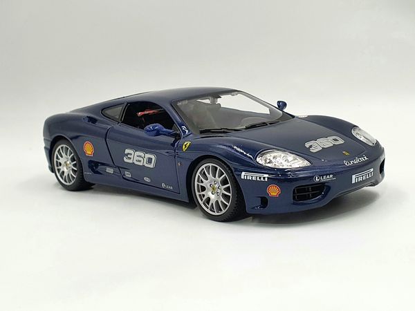 XE MÔ HÌNH FERRARI 360 CHALLENGE 1:24 BBURAGO (XANH)