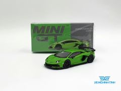Xe Mô Hình Lamborghini Aventador SVJ Verde Mantis LHD 1:64 MiniGT ( Xanh Lá )
