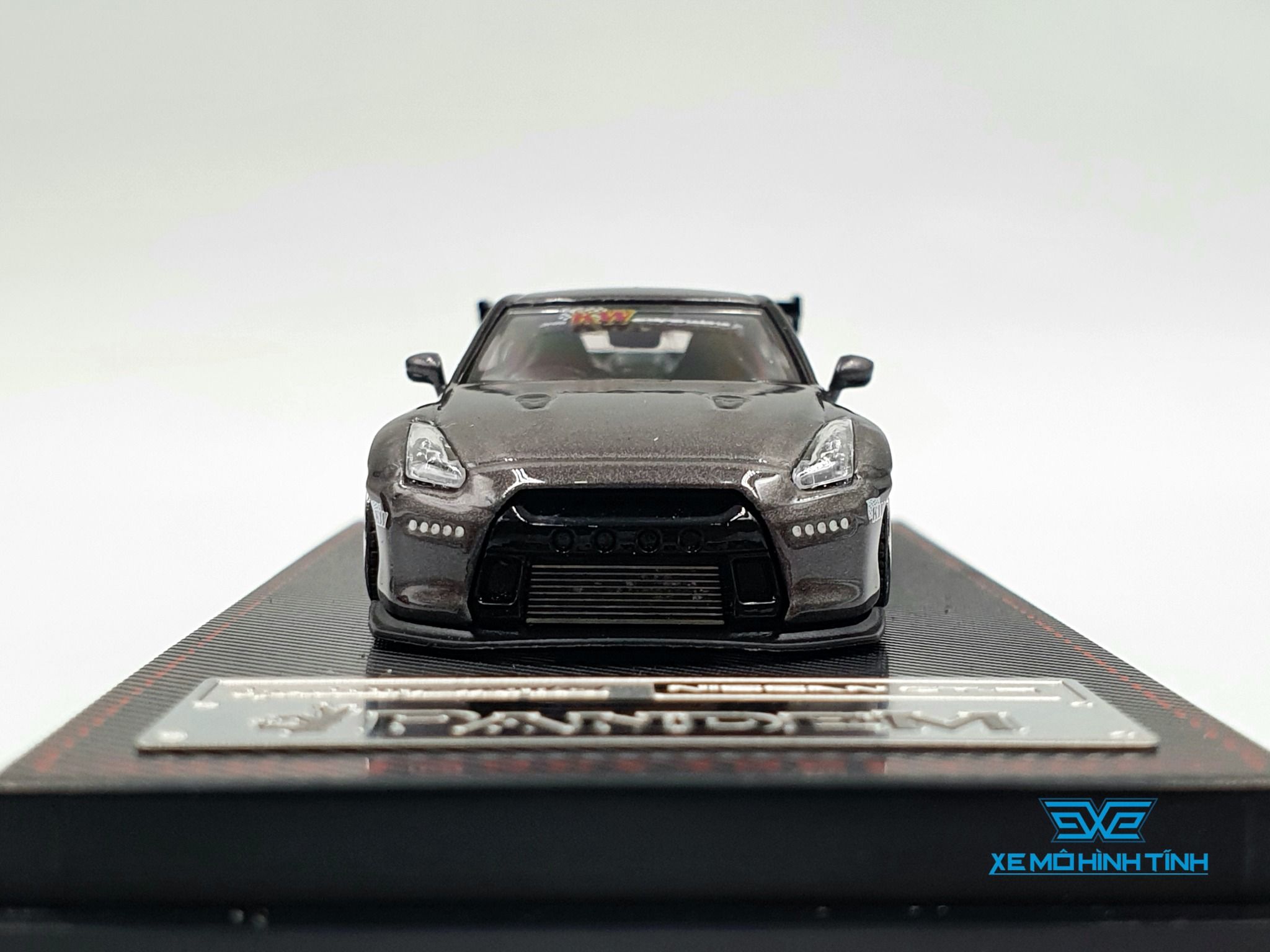Xe Mô Hình Nissan Pandem R35 GT-R Gun Metallic 1:64 Ignition Model ( X ...
