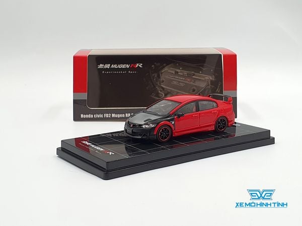 Xe Mô Hình Honda Civic (FD2) Mugen RR Experimental Spec 2008 1:64 Inno Models ( Đỏ Mui Xám )