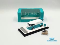 Xe Mô Hình Volkswagen Type 1 + Phụ Kiện 1:64 Time Micro ( Xanh Mui Trắng )