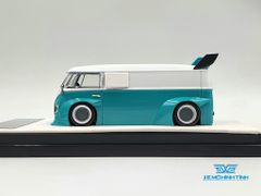 Xe Mô Hình Volkswagen Type 1 + Phụ Kiện 1:64 Time Micro ( Xanh Mui Trắng )