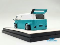 Xe Mô Hình Volkswagen Type 1 + Phụ Kiện 1:64 Time Micro ( Xanh Mui Trắng )