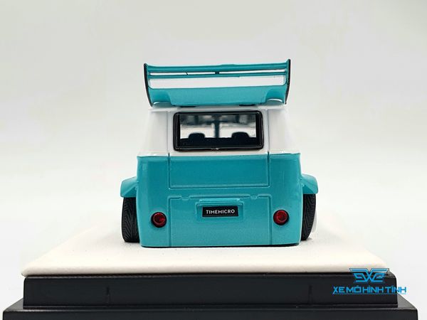 Xe Mô Hình Volkswagen Type 1 + Phụ Kiện 1:64 Time Micro ( Xanh Mui Trắng )