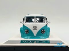 Xe Mô Hình Volkswagen Type 1 + Phụ Kiện 1:64 Time Micro ( Xanh Mui Trắng )