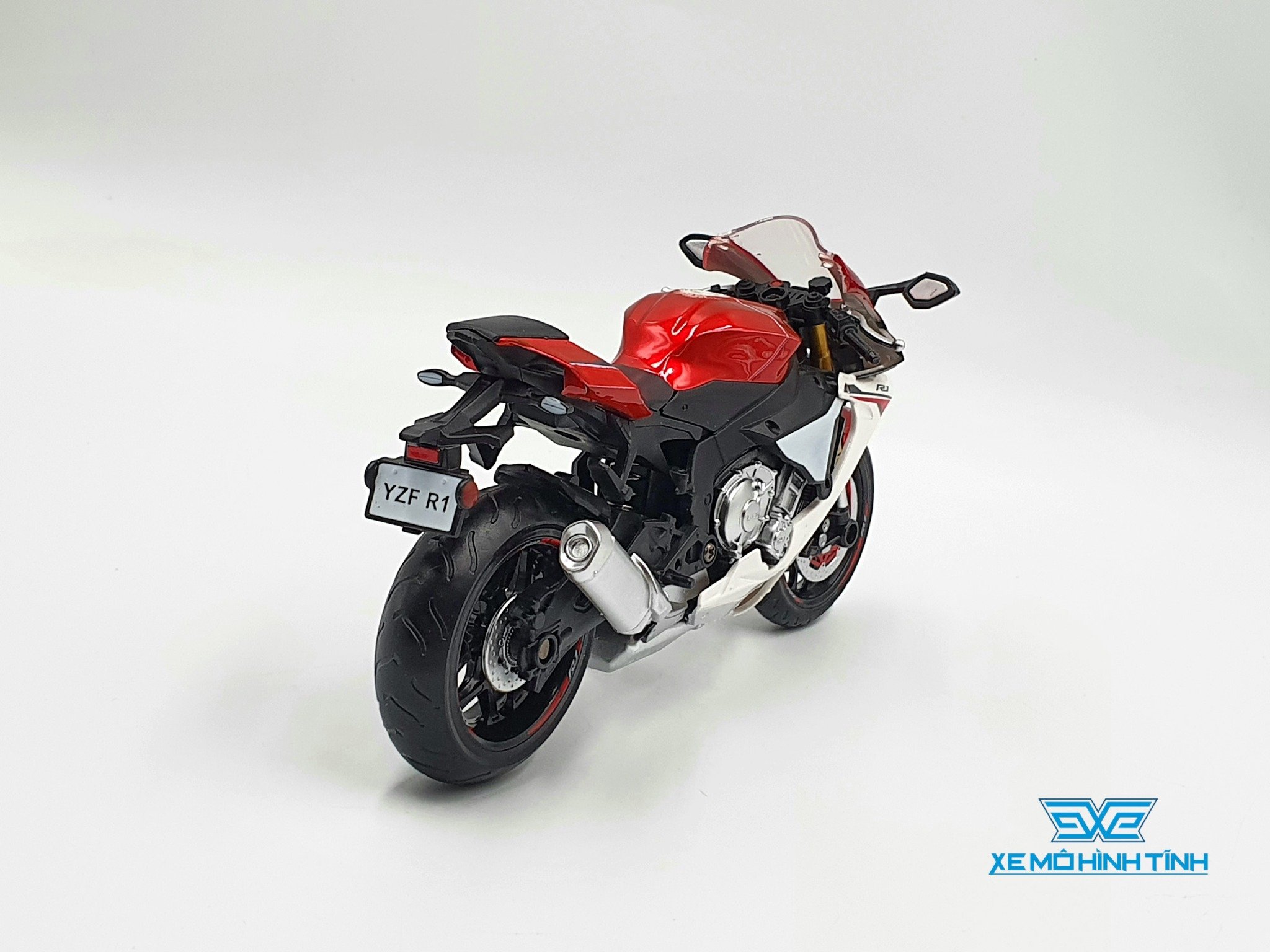 Mô hình xe mô tô Yamaha YZFR1 2018 118 Caipo  banmohinhtinhcom