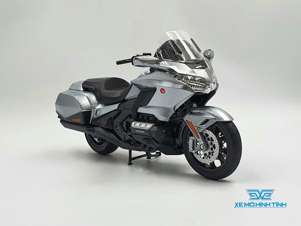 Xe Mô Hình Honda Gold Wing 2020 1:12 Welly ( Bạc )