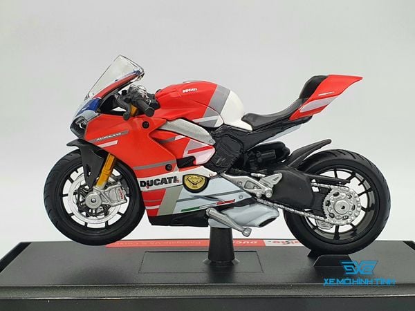 Xe Mô Hình Ducati Panigale V4 S Corse 1:18 Maisto ( Đỏ Trắng )