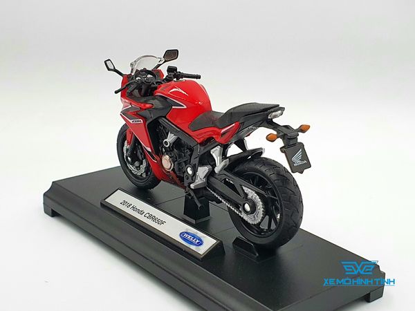 Xe Mô Hình Honda CBR650F 1:18 Welly ( Đỏ Đen )