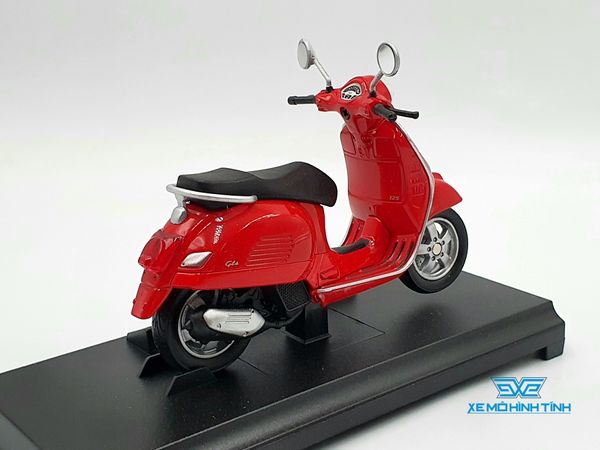 Xe Mô Hình 2017 VESPA GTS 125CC 1:18 Welly ( Đỏ )