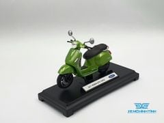 Xe Mô Hình 2017 VESPA GTS 125CC 1:18 Welly ( Xanh Lá )