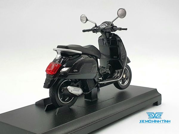 Xe Mô Hình 2017 VESPA GTS 125CC 1:18 Welly ( Đen )