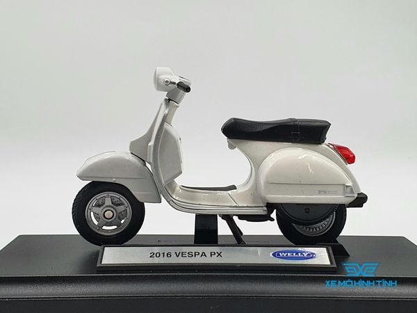 Xe Mô Hình VESPA PX 2016 1:18 Welly ( Trắng )