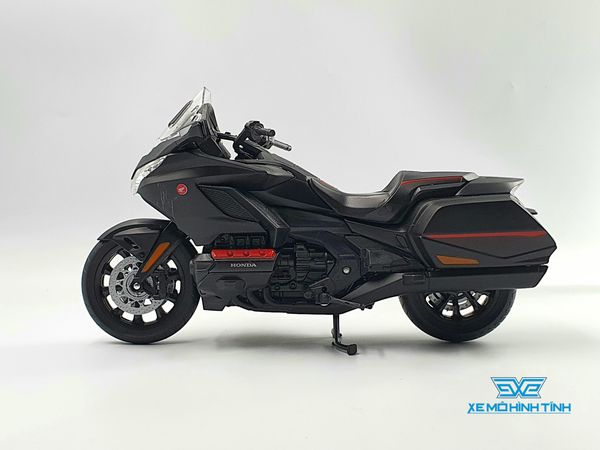 Xe Mô Hình Honda Gold Wing 2020 1:12 Welly ( Đen viền Đỏ )