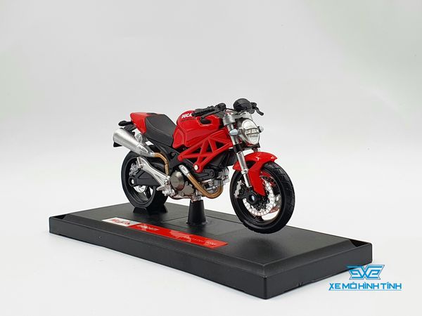 XE MÔ HÌNH DUCATI MONSTER 696 1:18 MAISTO (ĐỎ)