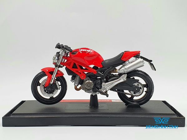 XE MÔ HÌNH DUCATI MONSTER 696 1:18 MAISTO (ĐỎ)