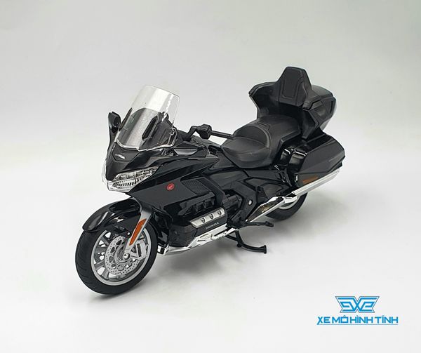 Xe Mô Hình Honda Gold Wing 2020 1:12 Welly ( Đen viền Bạc )