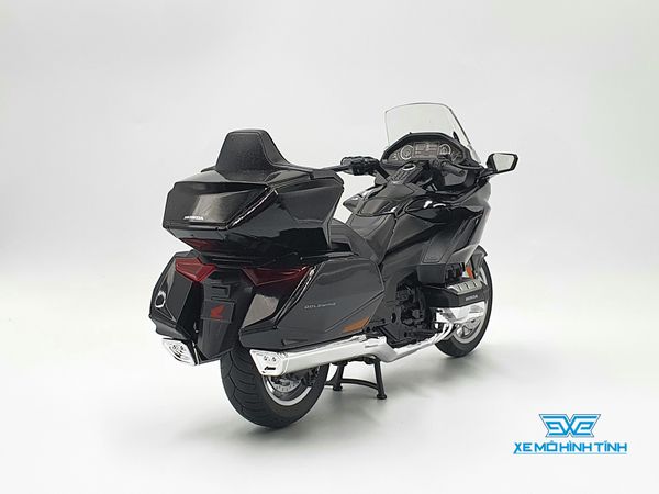 Xe Mô Hình Honda Gold Wing 2020 1:12 Welly ( Đen viền Bạc )