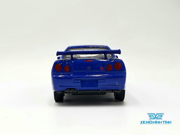 Xe Mô Hình NISSAN SKYLINE GT-R R34 1:36 Welly ( Xanh )