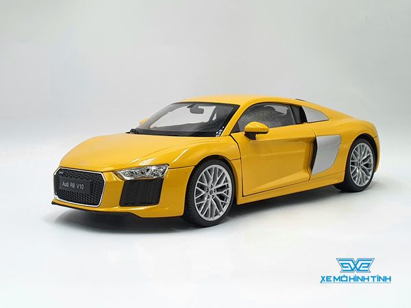 XE MÔ HÌNH AUDI R8 V10 1:18 WELLY NEX (VÀNG)